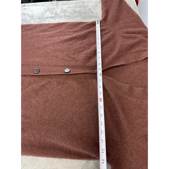 Crush 100% Cashmere Brown Long Button Cardigan Sweater Women’s Size XL - Picture 9 of 13